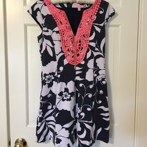 Lilly Pulitzer Cap Sleeve Dress with Lace Detail
